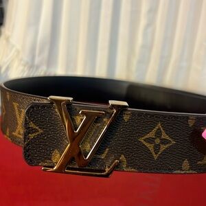 LOUIS VUITTON MONOGRAM BELT reversible authentic.
